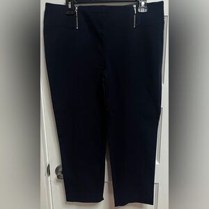 Alfani Navy Blue Dress Work Capris Size 12